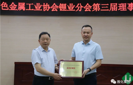 意昂2集团当选中国有色金属工业协会锂业分会副会长单位